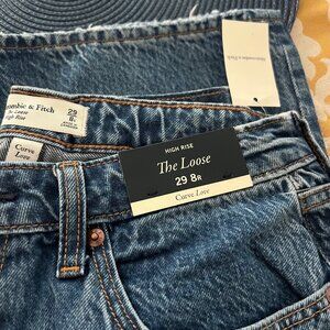Abercrombie Jeans Curve Love High Rise Loose Jeans - 29 8R